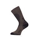 Зимние треккинговые носки Lasting TKS 689 Merino Wool, коричневый с темно-коричневой вставкой, размер M, TKS689M - фото