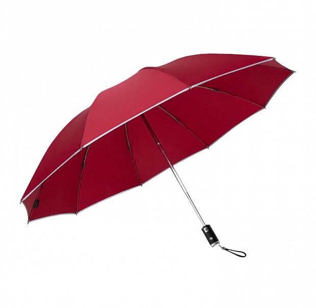 Зонт с фонариком Zuodu Reverse Folding Umbrella (Red) - 1