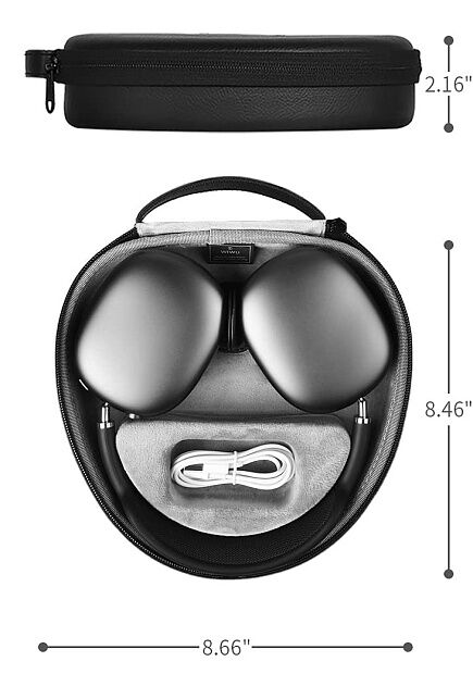 Чехол WIWU Ultrathin Smart Case для AirPods Max черный - 6