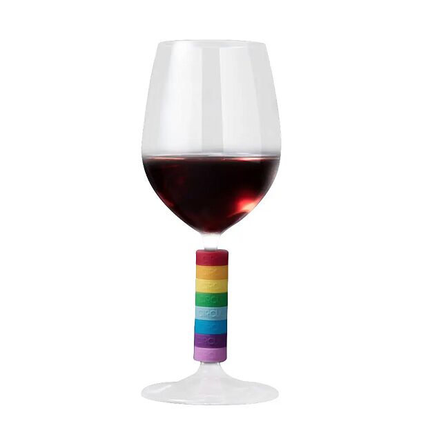 Цветные колечки для бокалов Circle Joy Wine Cup Identification Ring 8шт. - 6
