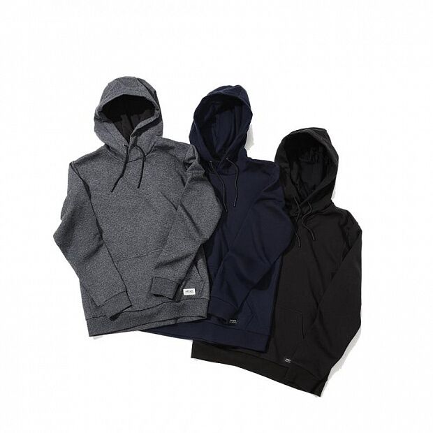 Xiaomi Urevo Life Men's Fleece Hooded Sweater (Grey) - 2