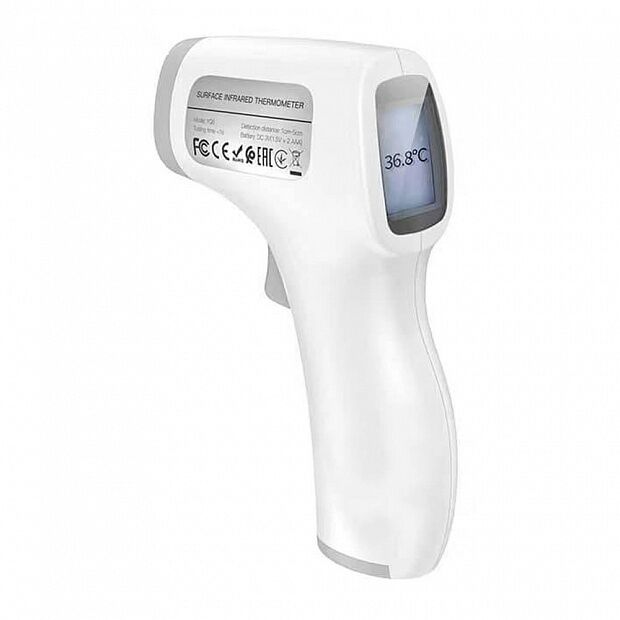 Бесконтактный инфракрасный термометр Hoco Premium YQ6 (White/Белый) : отзывы и обзоры - 1