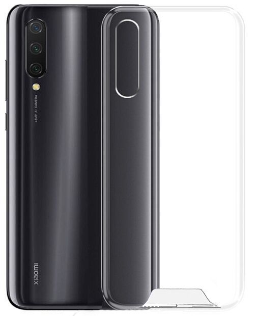 Чехол-накладка для Xiaomi Mi 9 Lite силиконовый  (Прозрачный) - 5