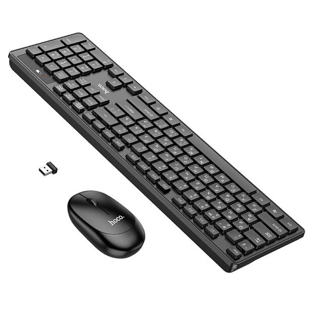 Игровая клавиатура и мышь Hoco GM17 Wireless Business (комплект) (Black) - 5