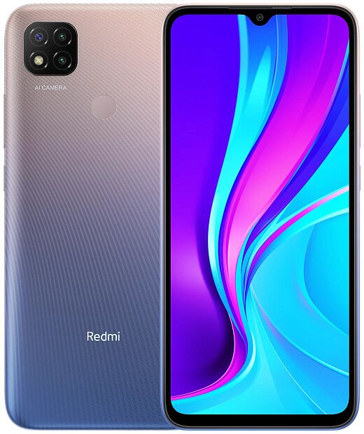 Смартфон  Redmi 9C 4/128 ГБ Global, фиолетовый - 1