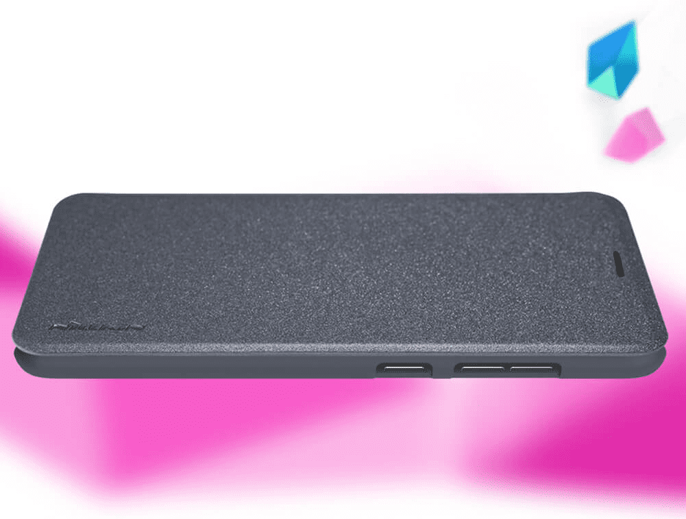 Смартфон Xiaomi Pocophone F1 в чехле Nillkin Sparkle Leather
