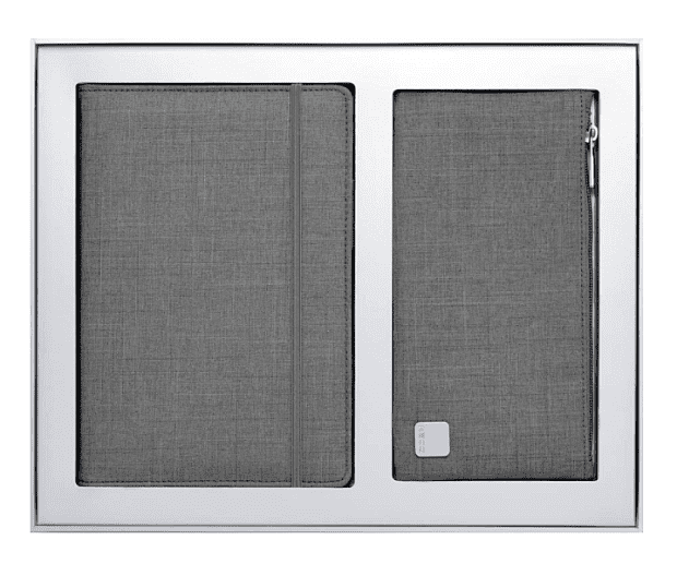 Пенал с блокнотом KACO Classic Business Gift Set (Gray/Серый) 